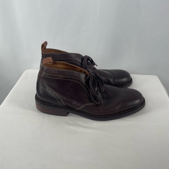 Johnston & Murphy Warner Leather Chukka Boot in Mahogany Size 11 - Picture 5 of 9